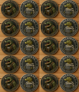 🏆Flash Sale 60% OFF - 🐊⛓️Alligator Alcatraz Inmate Mugshot Coin