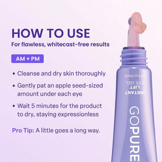 SPECIAL LAUNCH PRICE | GOPURE™ Instant Lift Eye Gel | For Puffiness & Bags, Wrinkles, Fine Lines and Dark Circles