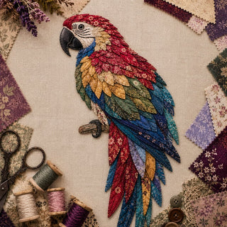 CraftNest – Handmade Patchwork Bird Hanging Kit