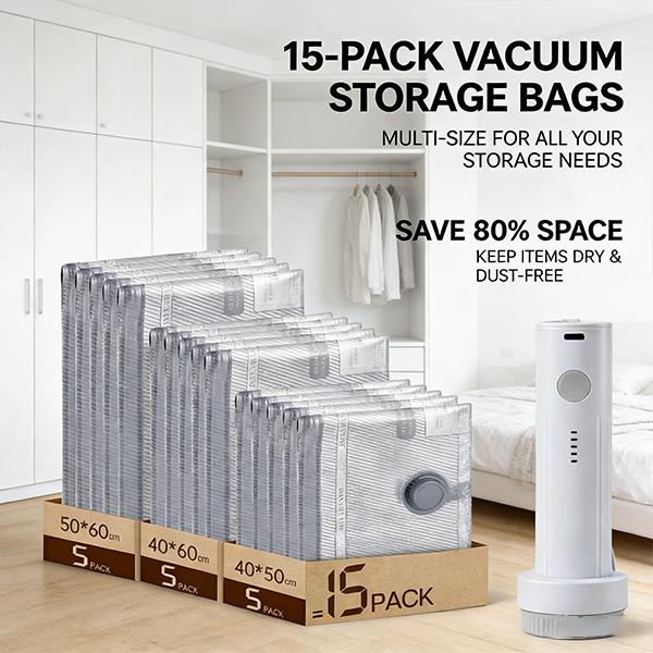 PackMate Air – Portable Vacuum Packing Bag Set