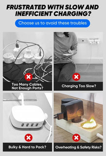 PowerNest – Fast 65W Wall Charger, Multiple Ports