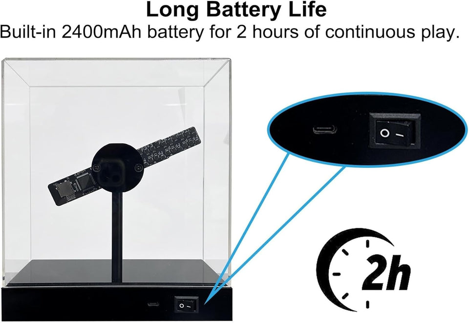 🎁Christmas Special Offer🎅🌲3D Hologram LED Fan Projector