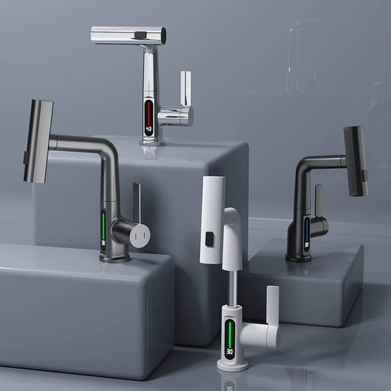 AuraStream – Pulling & Lifting Digital Display Faucet