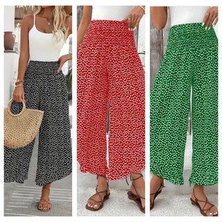 👖Women's Flowy High Waist Wide-Leg Pants – Slimming, Comfy & Chic🌺