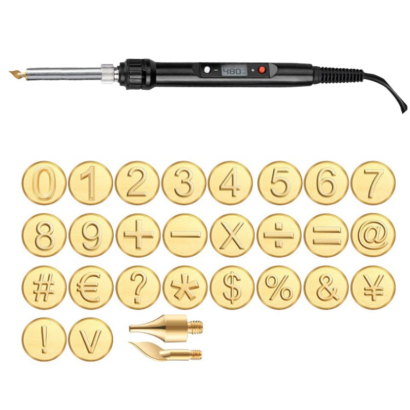 EngravePro – Copper Alphabet Wood Burning Set