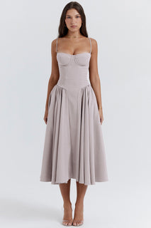 Sleeveless Corset Fit Midi Dress(BUY 2 FREE SHIPPING)