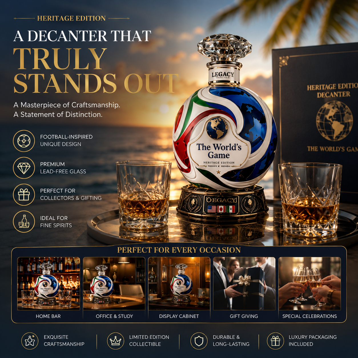 VictoryPour – Championship Football Glass Decanter