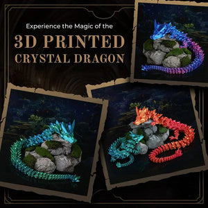 3D Dragonstone Articulated Crystal Serpent marnetic