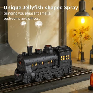 Diffuserlove Train Diffuser 300ML Essential Oil Diffuser Cool Mist Humidifier Aroma Diffuser with Night Light for Bedroom Desk Black|B0D48ZT2JG