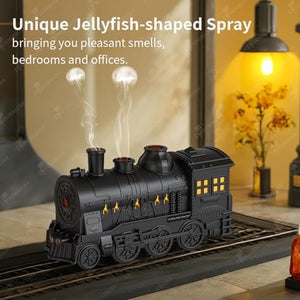 Diffuserlove Train Diffuser 300ML Essential Oil Diffuser Cool Mist Humidifier Aroma Diffuser with Night Light for Bedroom Desk Black|B0D48ZT2JG