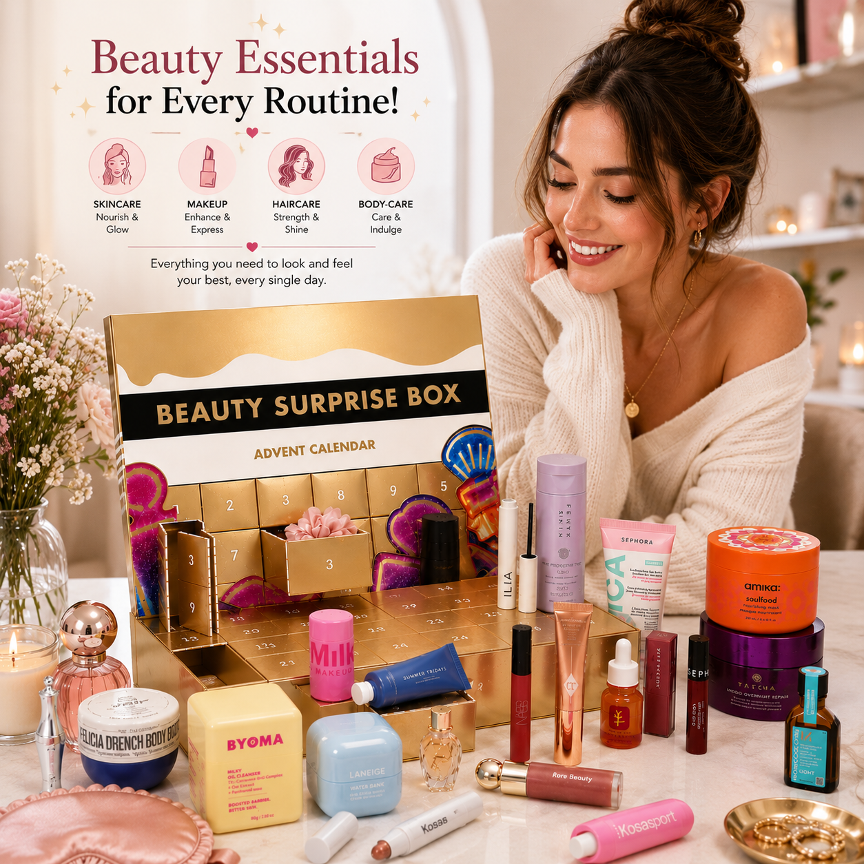 GlowVelle – 24-Day Beauty Surprise Gift Box