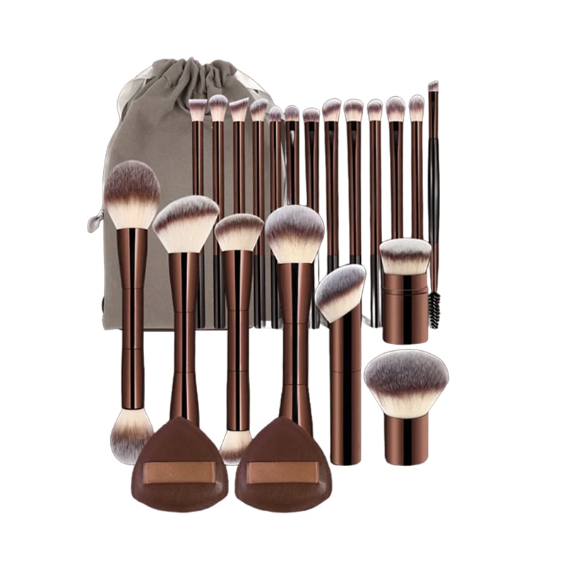 GlamBrew - 20-Piece Pro Makeup Brush Set