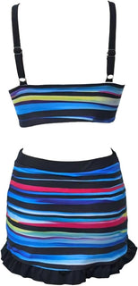 BeachFit – Striped Slimming Bikini Set