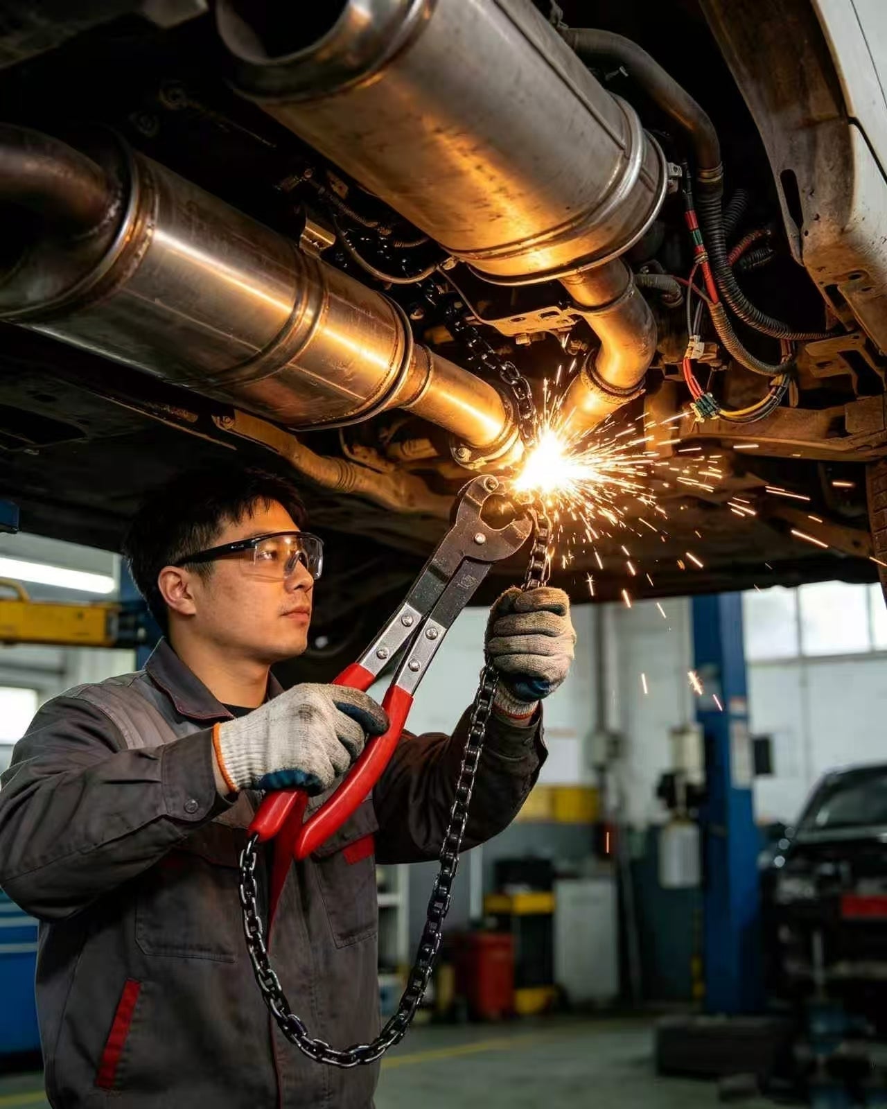 AutoEdge – Precision Chain Exhaust Cutting Tool