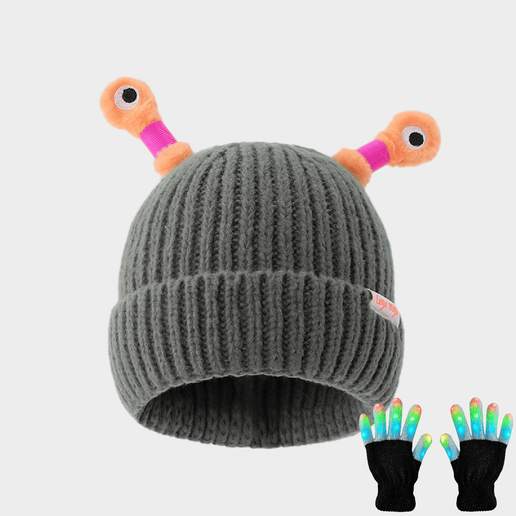 GlowChums Cozy Monster Knit Hat marnetic