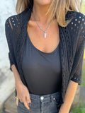 AirLoom – Stylish Hollow Knit Casual Cardigan