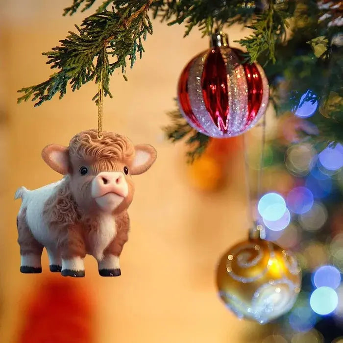 Moo-tiful Cartoon Cow Ornament marnetic