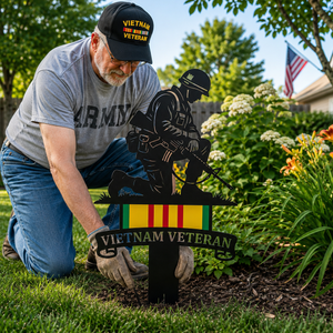 🏆Last Day Promo: 49% OFF 🎖️Vietnam Veteran Tribute Cross Garden Stake