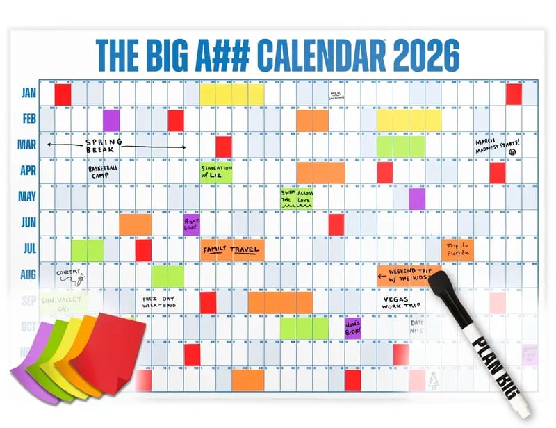 📅The Big A## Calendar 2026 - Flexible Dry-Erase Material