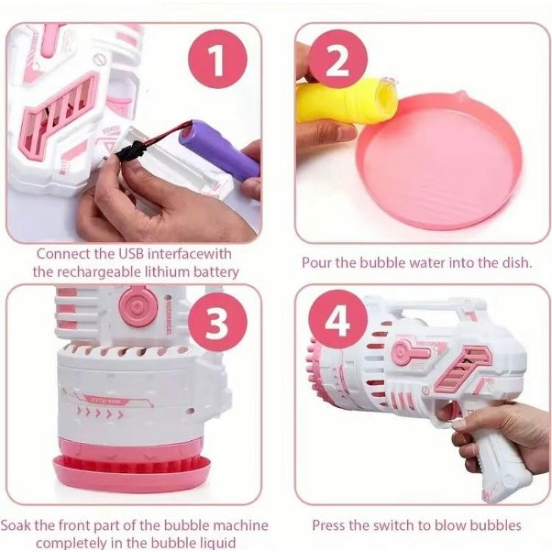BubbleStorm | LED 69-Hole Bubble Blaster