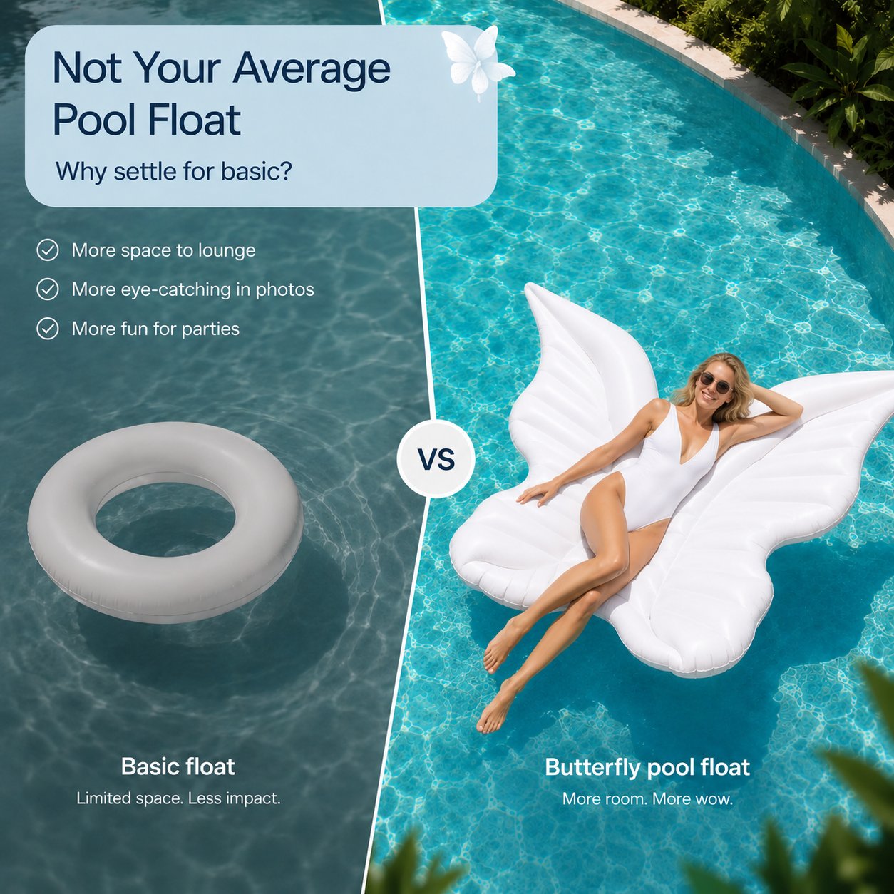SplashAura – Giant Butterfly Pool Lounger