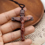 SacredTimber -  Handcrafted Wooden Cross Necklace