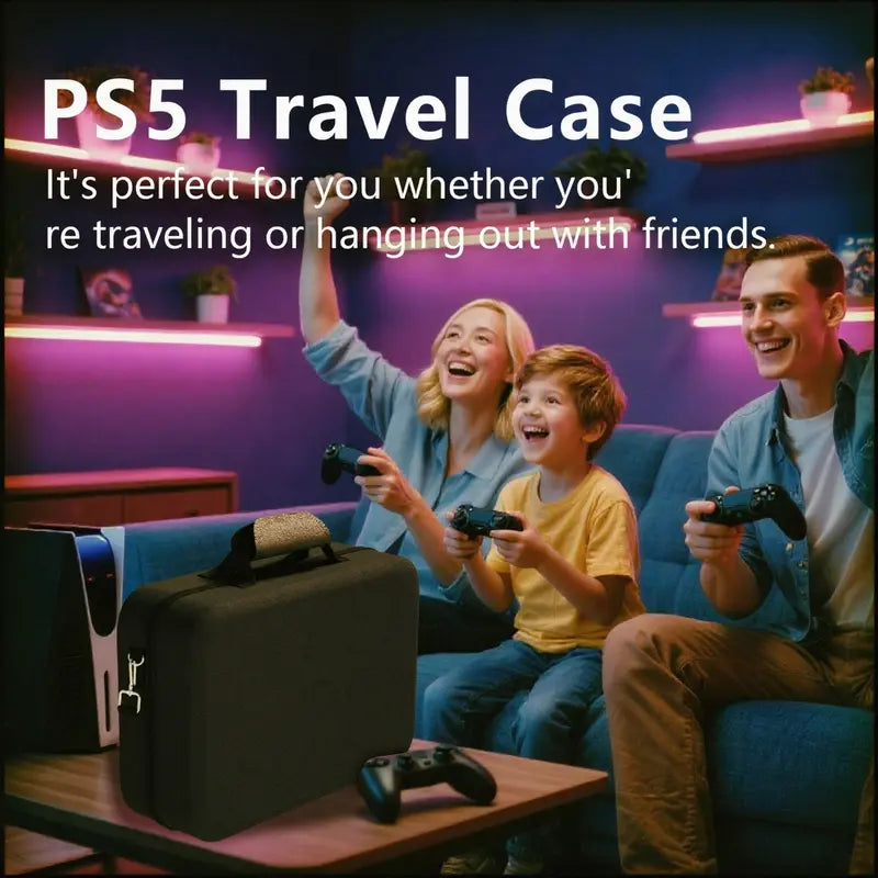 ConsoleShield - Premium PS5 Carrying Case with Custom Compartments