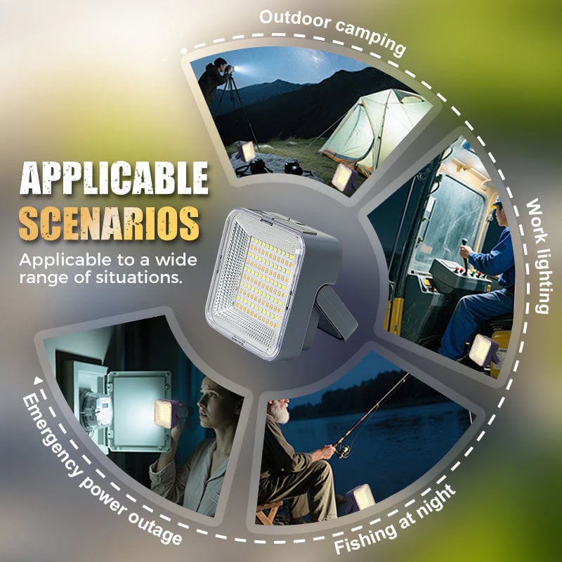 Portable & Waterproof Solar-Powered Camping Light