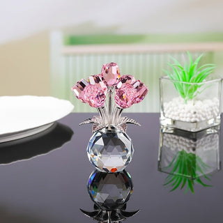 PureBloom – Elegant Glass Rose Decorative Keepsake