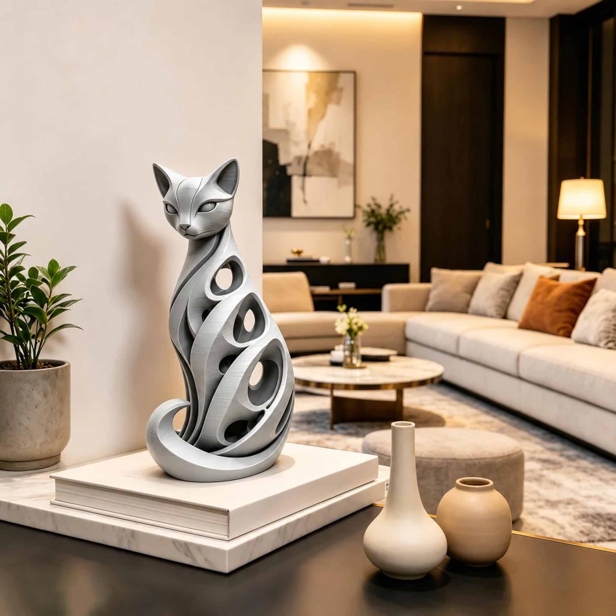 🎁Last Day 60% OFF - Spiral Cat Sculpture