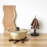 Artistic Walnut Tree Table Mat Set