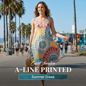 BreezeOra | Casual Sleeveless A-Line Summer Dress