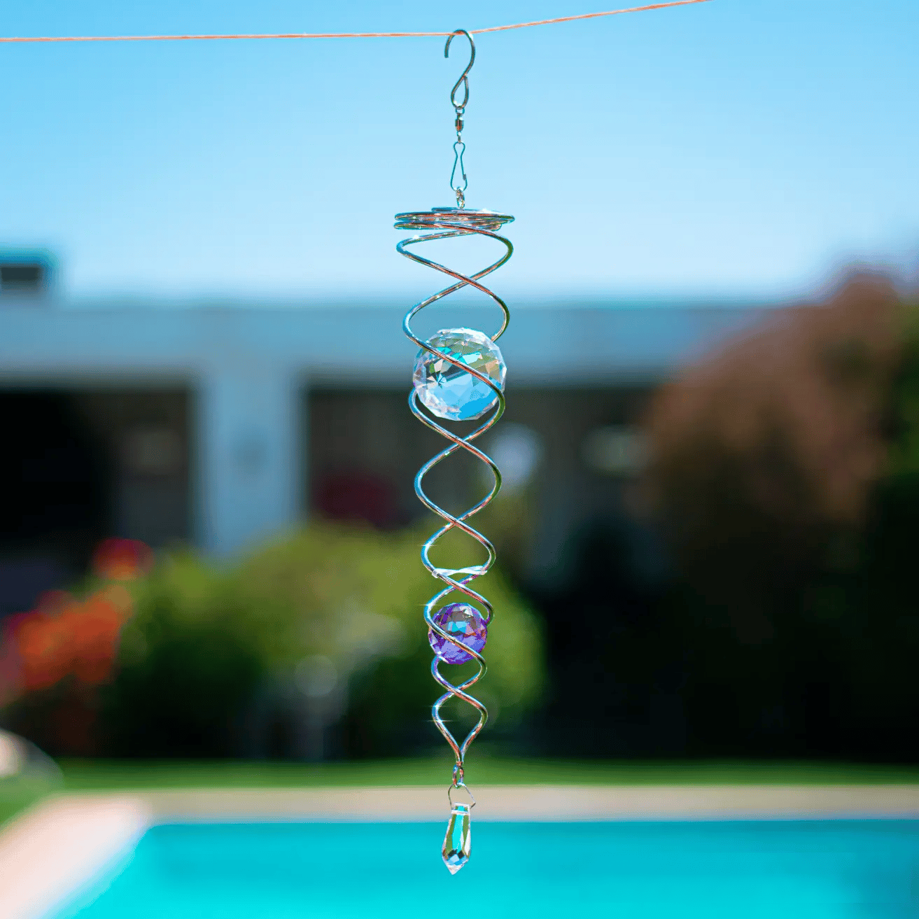 AuraSpin – Decorative Spiral For Hanging Gazing Ball