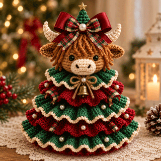 FestiveKnot – DIY Christmas Tree Animal Crochet Kit