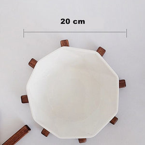 Artistic Walnut Tree Table Mat Set
