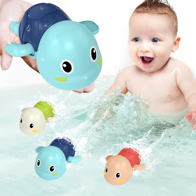 TinyTide - Interactive Turtle Bath Toy Set
