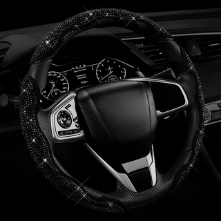LuxiDrive – Crystal Studded Steering Wheel Cover