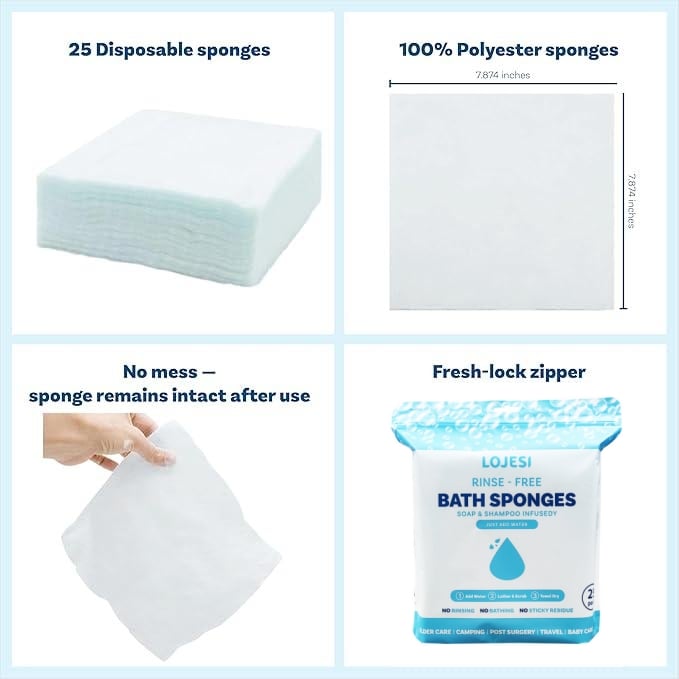 FreshCare – Rinse-Free Disposable Bathing Wipes