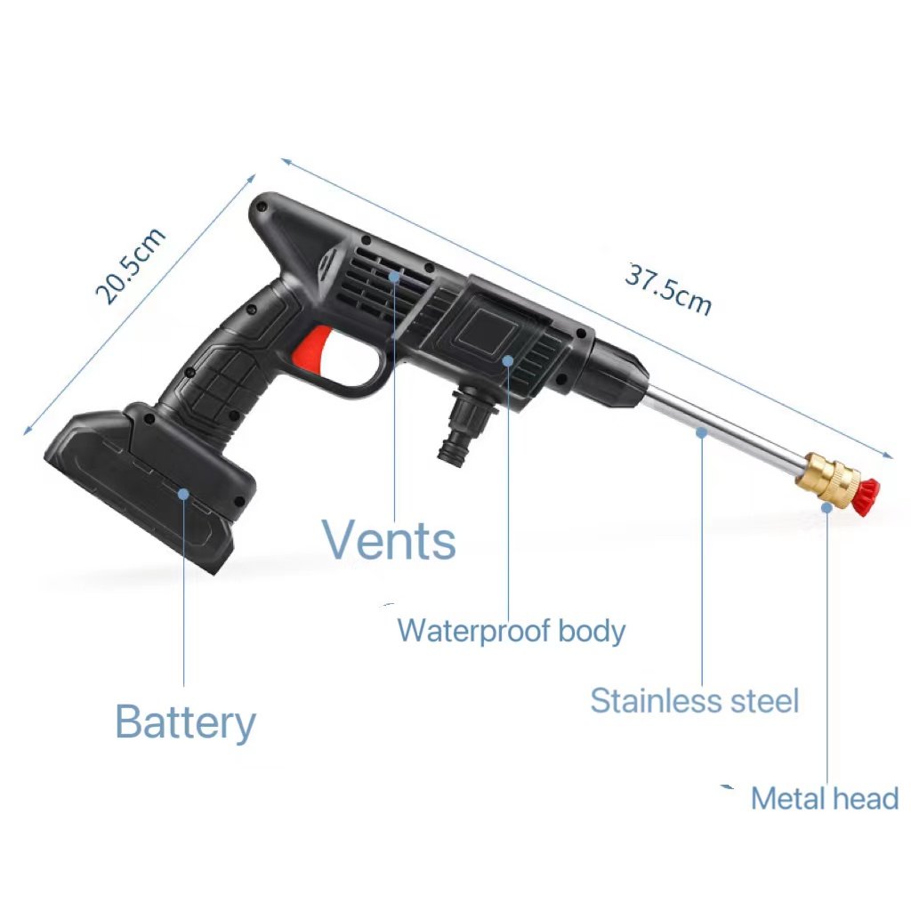 🔥Last Day 49% OFF--Cordless Portable High Pressure Spray Water Gun - Buy a set and get a free foam bottle!