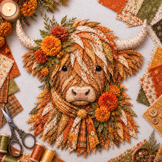 BloomCow – Birth Flower Highland Cow DIY Art Kit