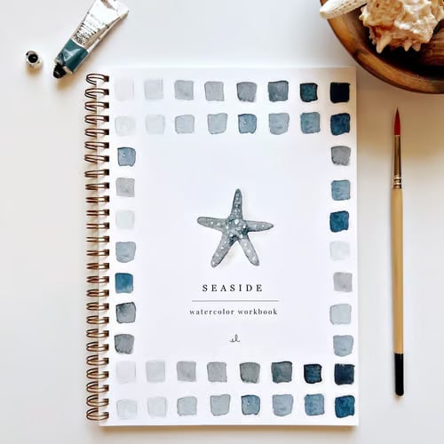 AquaBliss - Beginner Watercolor Learning Book