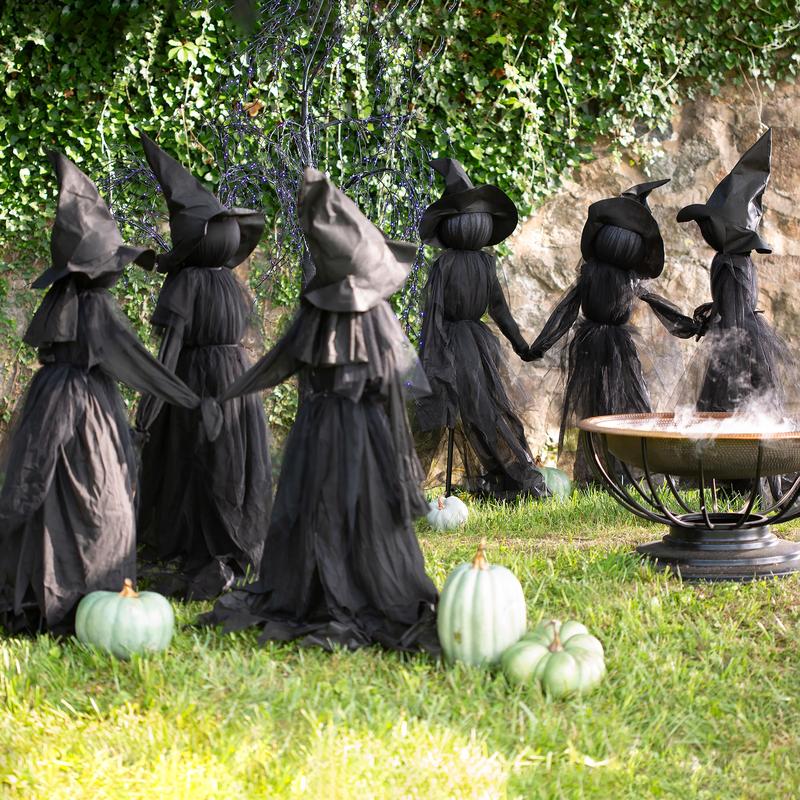 WitchGlow – Lighted Halloween Witch Garden Stakes