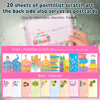 MagicScratch - 20 Pcs Rainbow Art Kit