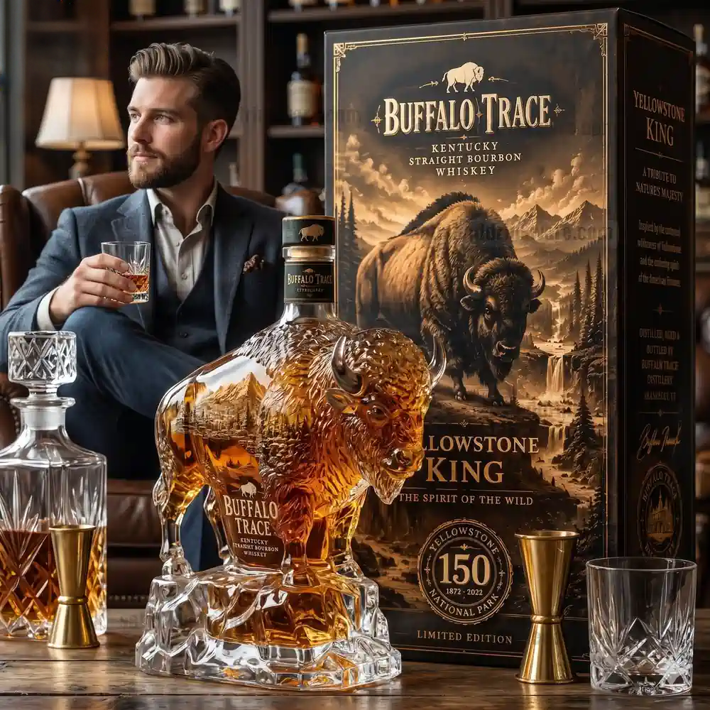 BuffaloCrest – Commemorative Mountain Whiskey Bottle