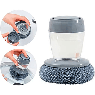 CleanGrip – Comfort Grip Soap-Dispensing Kitchen Scrub