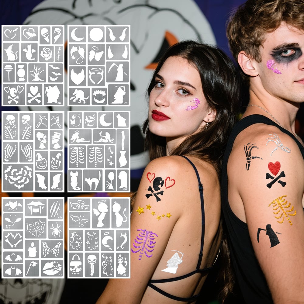 InkyFun - Reusable Stencil Tattoo Kit