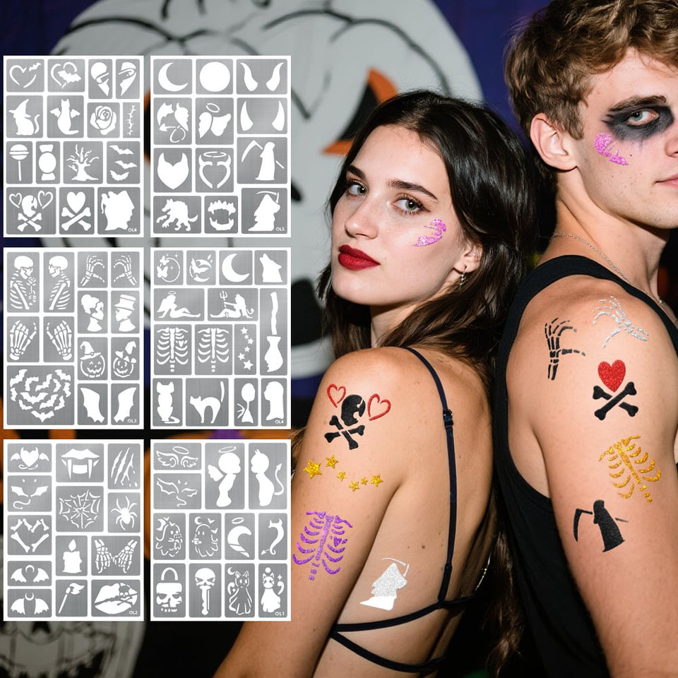 InkyFun - Reusable Stencil Tattoo Kit