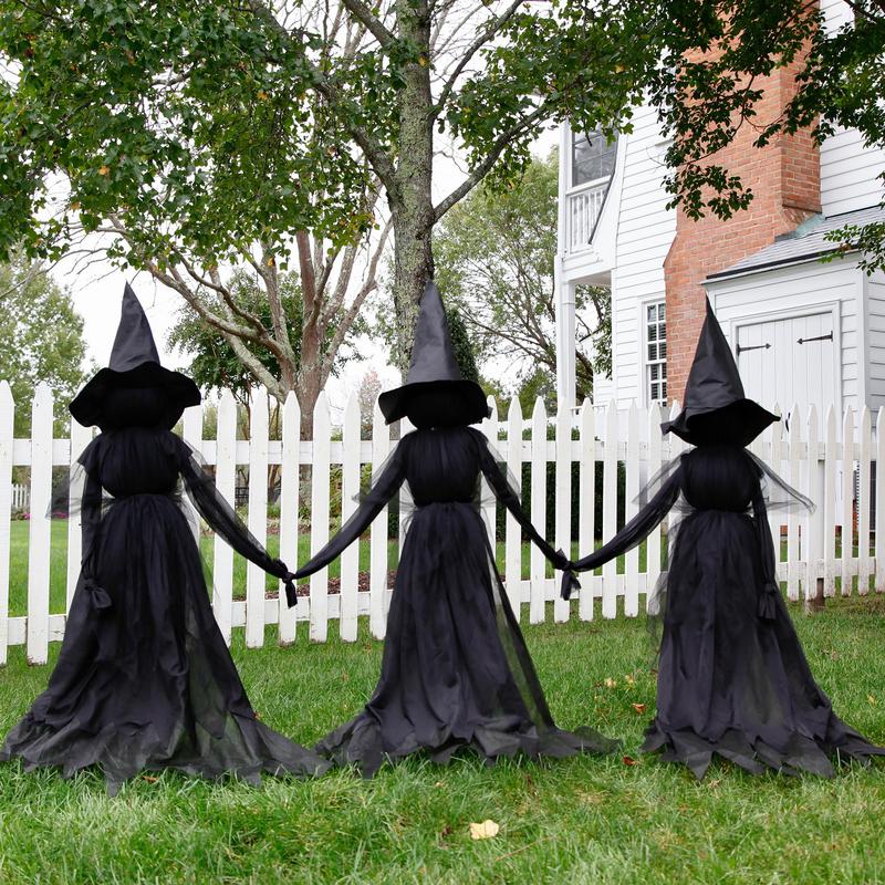 WitchGlow – Lighted Halloween Witch Garden Stakes