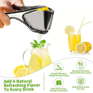 🍋Zinc alloy Stainless Steel Citrus Squeezer
