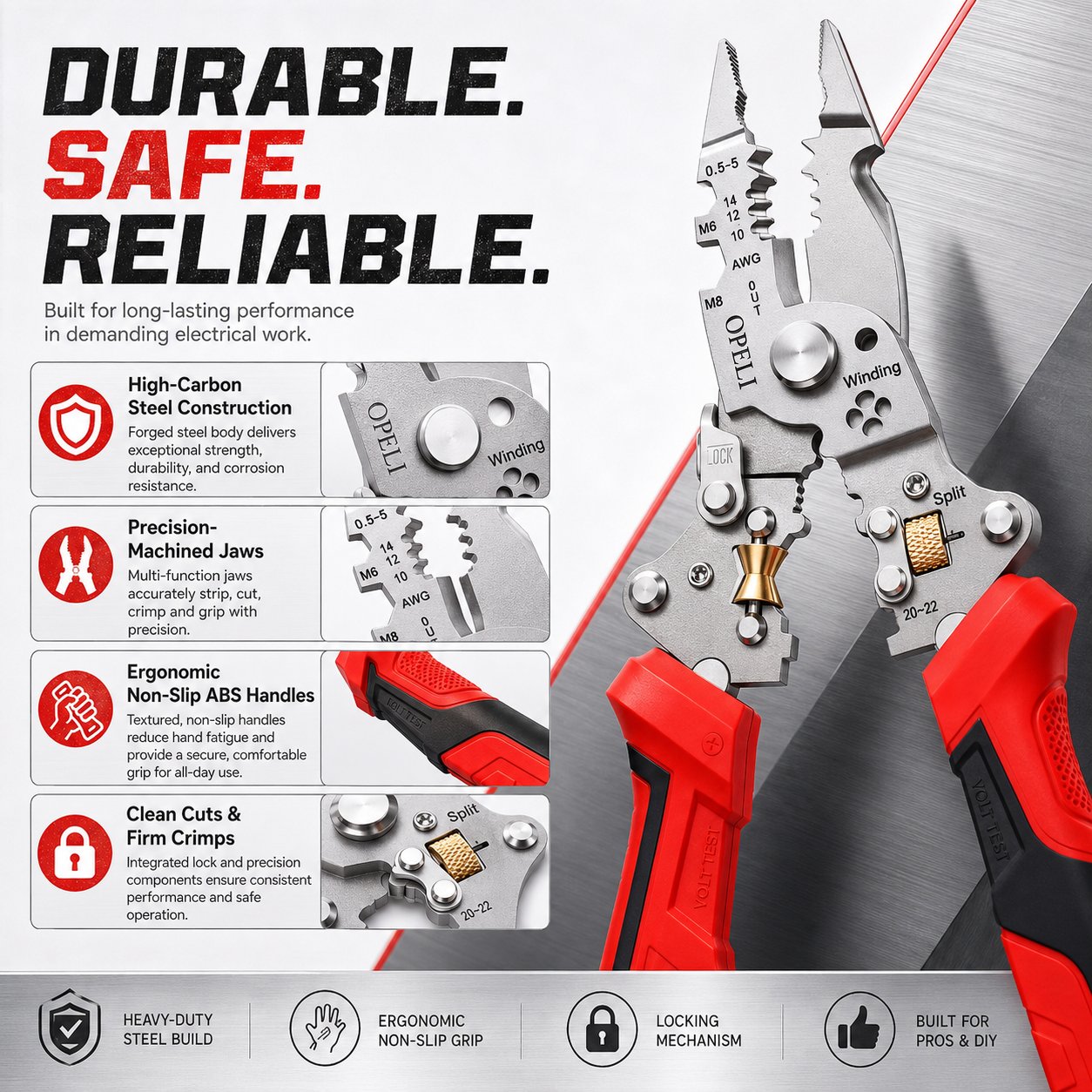 VoltPro | 16-in-1 Electrical Pliers Tool